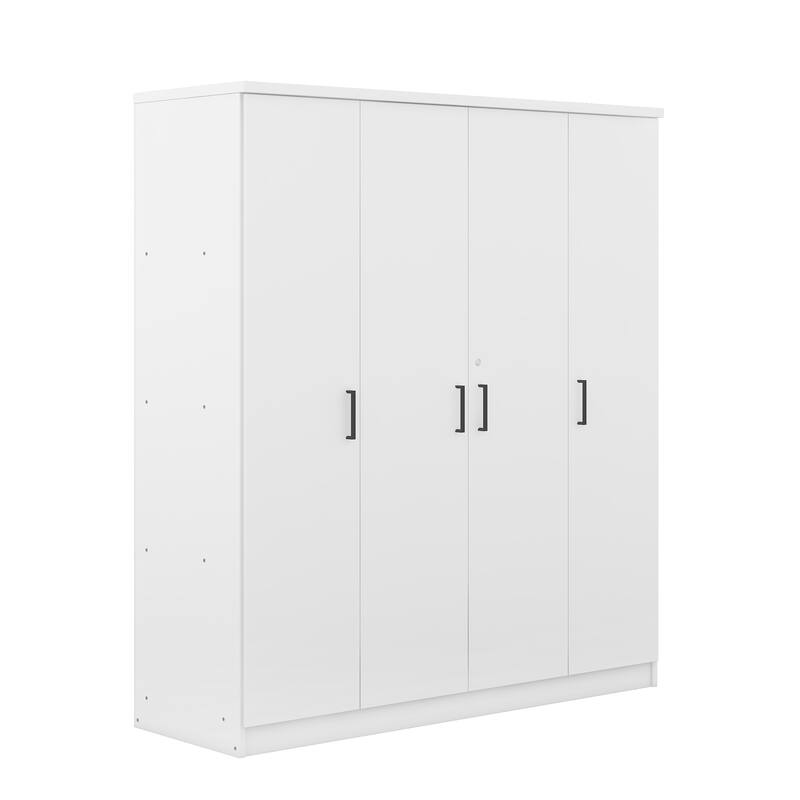 GDFStudio - Elara Contemporary Wardrobe with Drawers and Hanging Rail