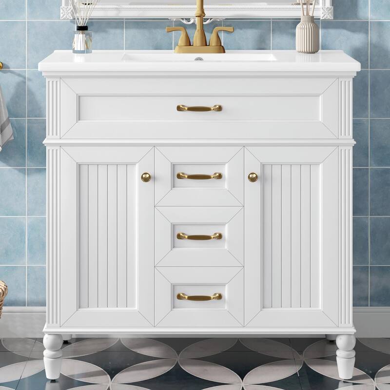 36" Bathroom Vanity with Sink Combo