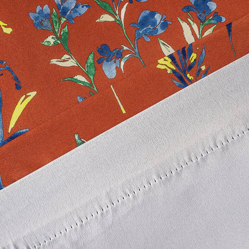 DriftAway Sylvia Floral Botanical Herbs Watercolor Printed Pattern Lined Blackout Window Curtain Valance
