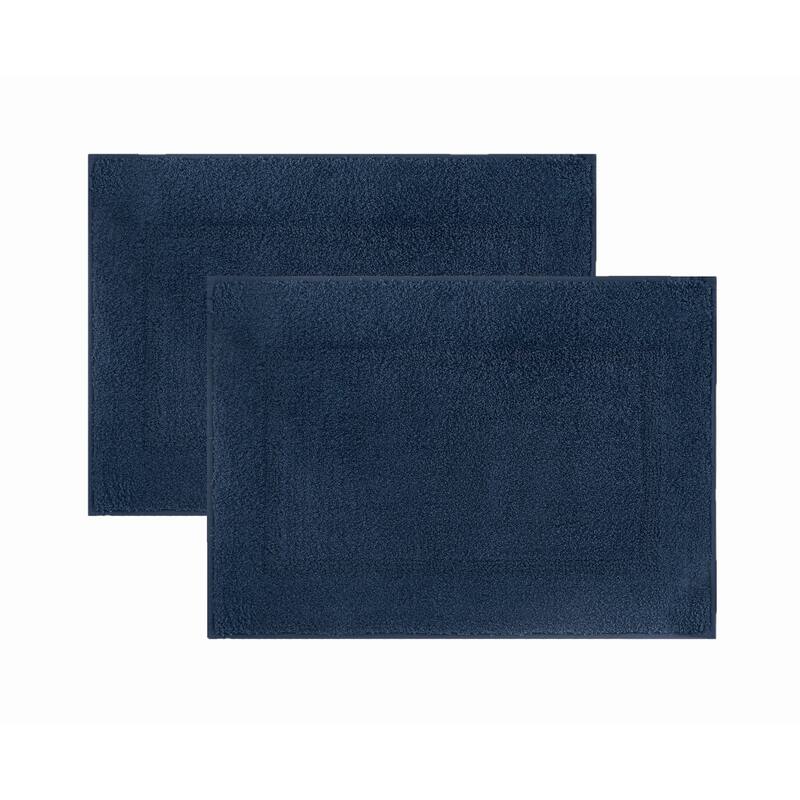 Truly Soft Cloud Set of 2 Bath Rug - Blue - (2) 20x34