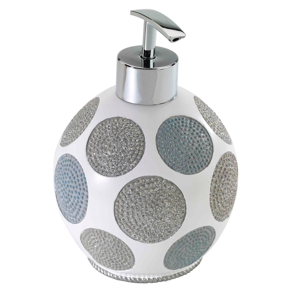Avanti Linens Dotted Circles Lotion Dispenser - White - Lotion Dispenser