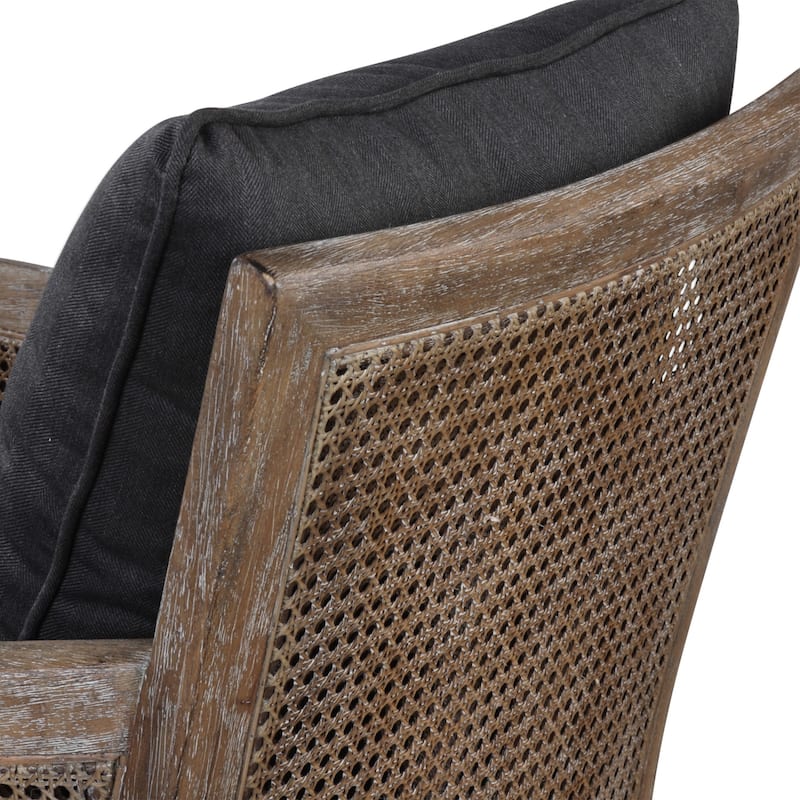 Uttermost Encore 34 Inch Tall Wood Framed Arm Chair with Fabric