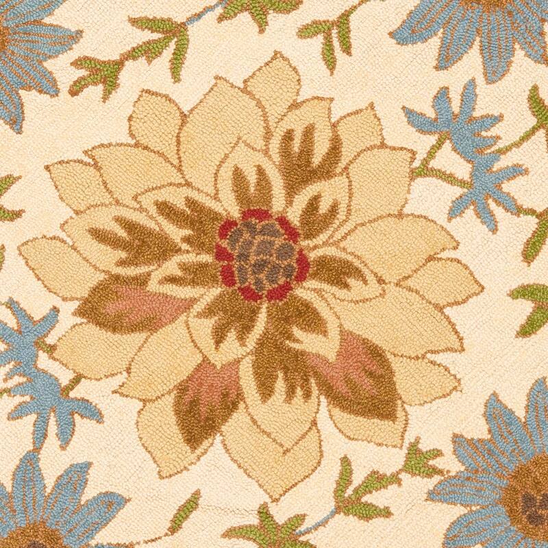 SAFAVIEH Handmade Blossom Arminda Modern Floral Wool Rug