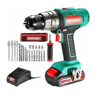 HYCHIKA 60Nm Cordless Brushless Drill Driver – 3-in-1 Hammer Drill & Screwdriver With Battery & Toolbox