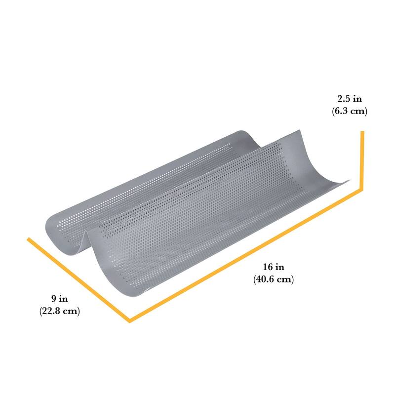 Chicago Metallic Commercial Non-Stick Perforated French Bread Pan
