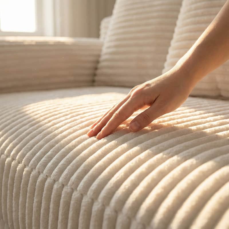 Oversized Modular Sectional Sofa, No Assembly Required, Corduroy Fabric, Deep Seat Cloud Couch with Chaise Foam Sofa