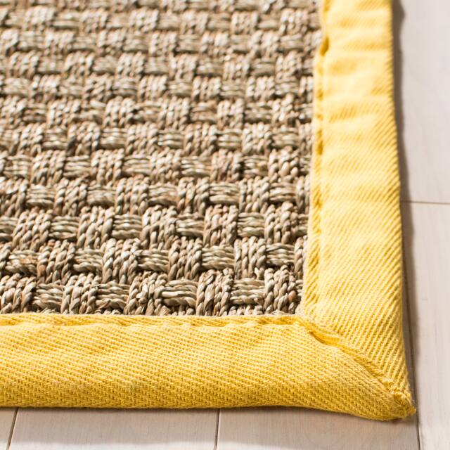 SAFAVIEH Natural Fiber Marina Basketweave Seagrass Rug
