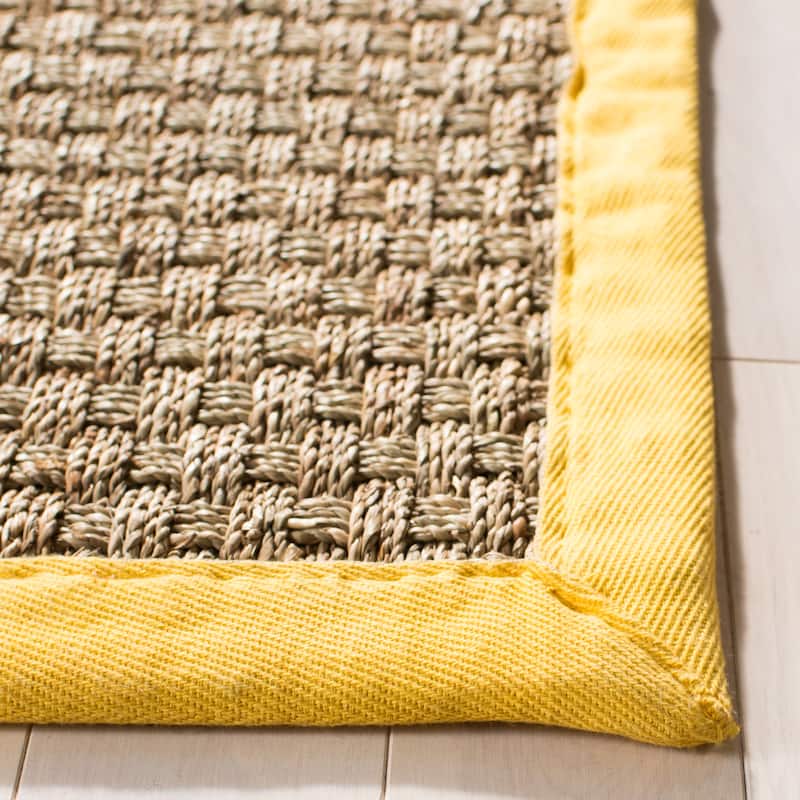 SAFAVIEH Natural Fiber Marina Basketweave Seagrass Rug