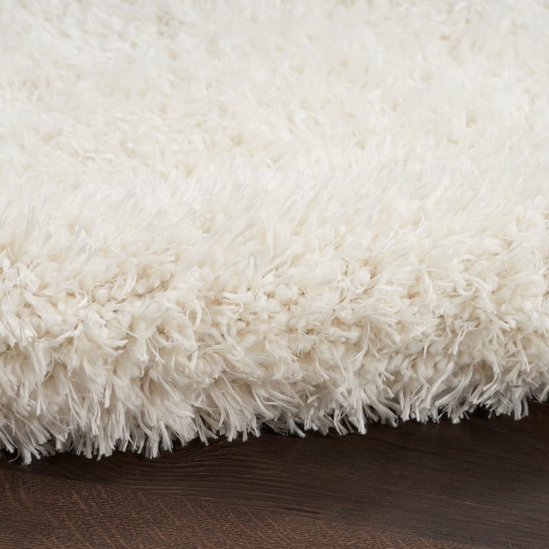 Nourison Lush Shag Contemporary Solid Shag Area Rug