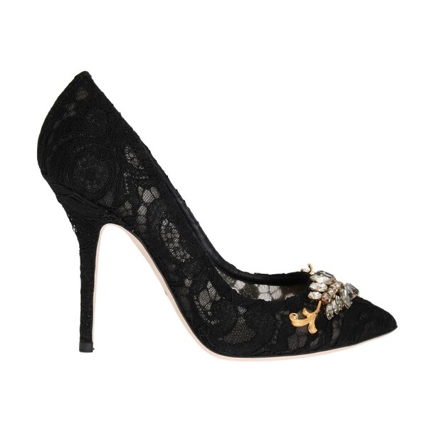 black crystal pumps