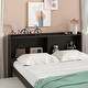preview thumbnail 45 of 46, Pine Platform Bed with Storage Headboard, Trundle, and Drawers
