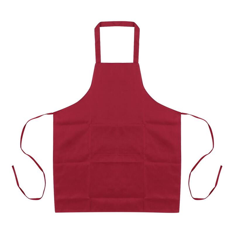 Plain Bib Aprons Washable Aprons Kitchen Cooking Aprons - 70cmx60cm