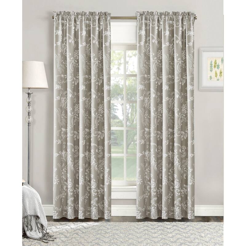 Serenta LA Boheme 2 Piece Curtain Set - 60" x 84" - Taupe