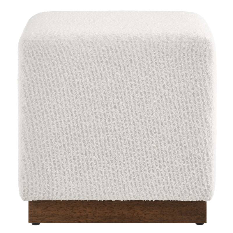 Tilden 17"/28" Square Boucle Upholstered Ottoman