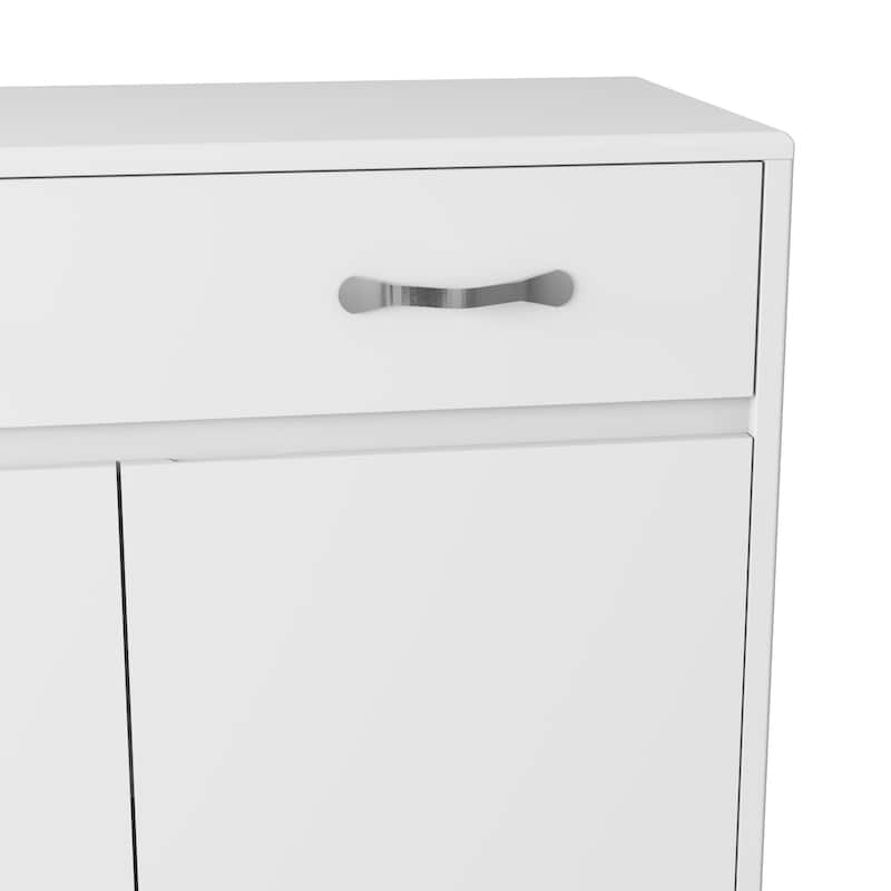 Two door Side Table-White