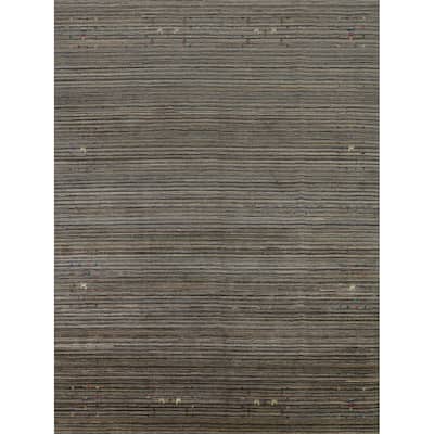 Hand Knotted Oriental 100% Wool Carpet Tribal Animal Pictorial Multi-Colored Gabbeh Area Rug - 9' 10'' X 8' 0''