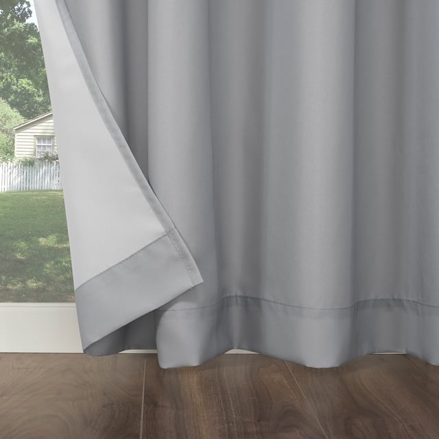 Sun Zero Sailor Indoor Outdoor UV Protectant Room Darkening Grommet Curtain Panel, Single Panel