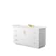 Option White, Gold Trim, White Quartz Top