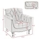 preview thumbnail 7 of 69, Tufted Vegan Leather Accent Chair Upholstered Armchair