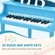 preview thumbnail 7 of 8, Gymax 30-Key Classic Baby Grand Piano Toddler Toy Wood w/ Bench &