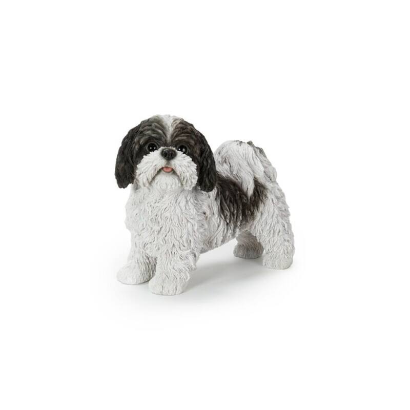 Standing Shih Tzu Outdoor Garden Statue - 11"