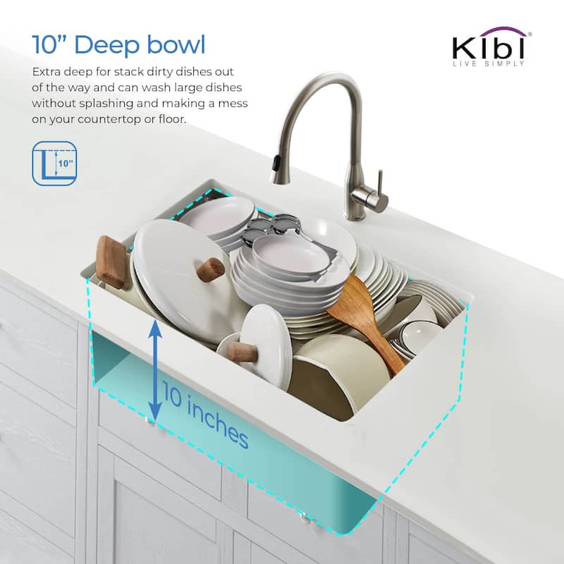 Handcrafted Single-bowl 16-gauge Stainless Steel Undermount Sink Set