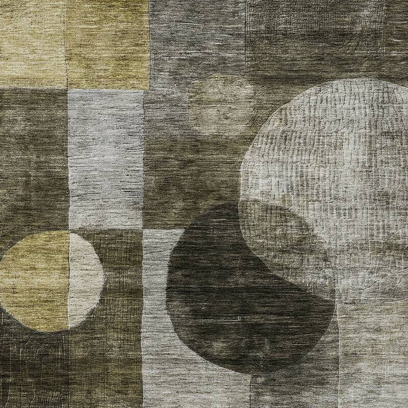 HomeRoots Geometric Transitional Rectangle Outdoor Rug