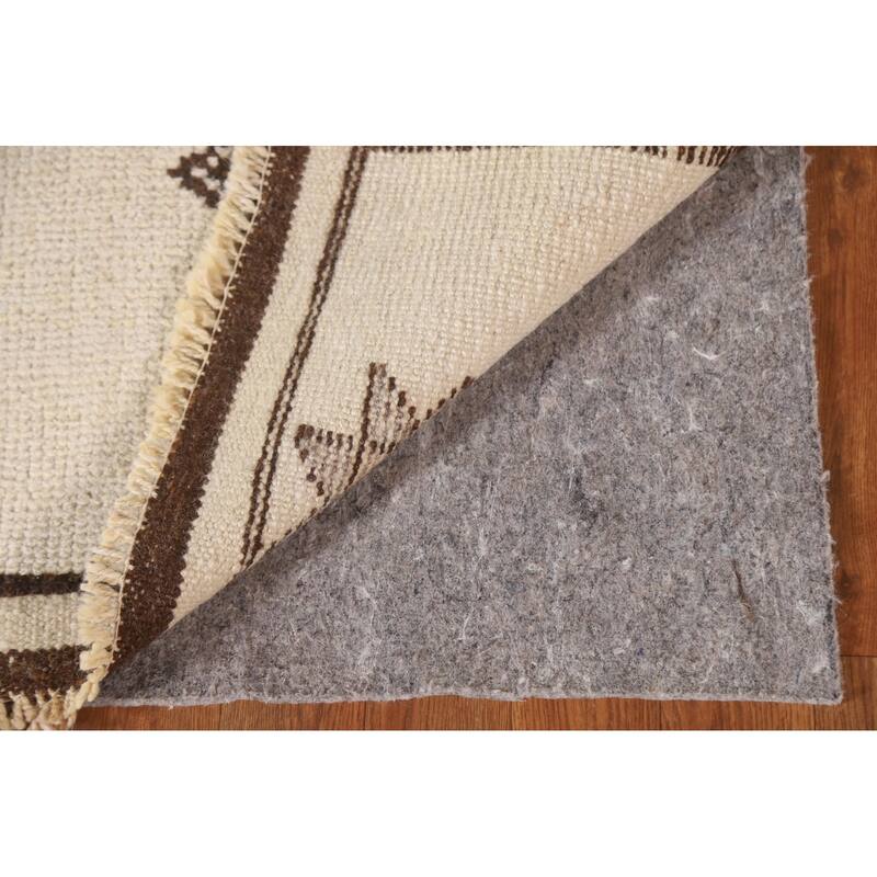 Anatolian Tribal Oriental Runner Rug Handmade Wool Carpet - 3'7"x 11'7"