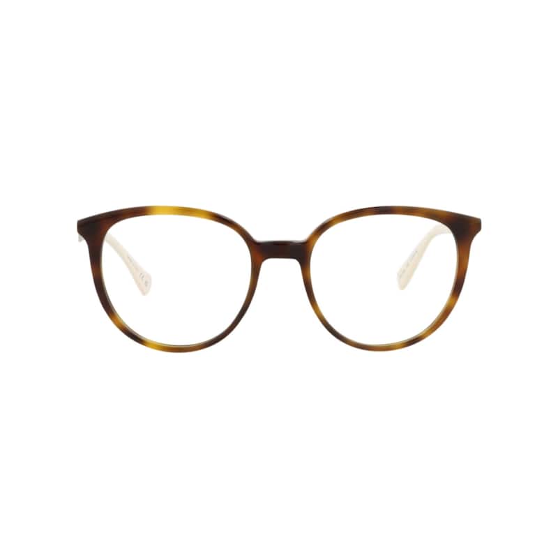 Gucci Round-Frame Acetate Optical Frames - Havana Silver Transparent - Multi