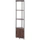preview thumbnail 5 of 47, UIMOSO Corner Bookshelf, Corner Bookcase with Heavy Duty Metal Frame & Wooden Shelves 5-Tier,65.4" Tall,Triangular-shaped