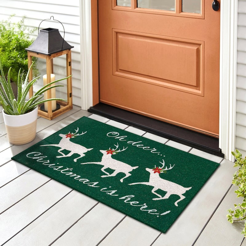 Liora Manne Natura Christmas Is Here Outdoor Mat