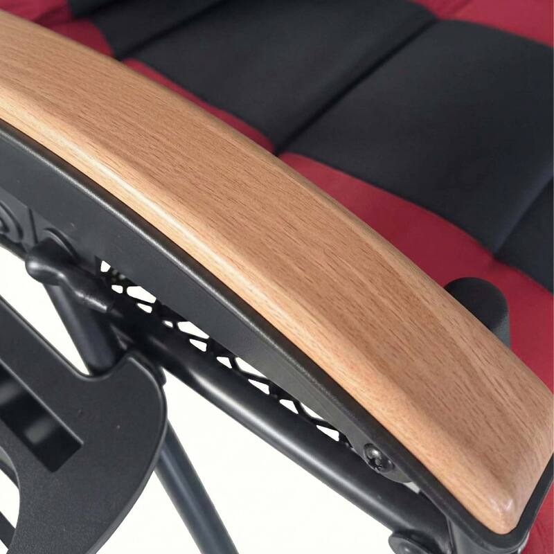 Oversized Padded Zero Gravity Chair,Foldable Patio Recliner,30"Wide Seat Anti Gravity Lounger with Cup Holder,Support 400 LBS