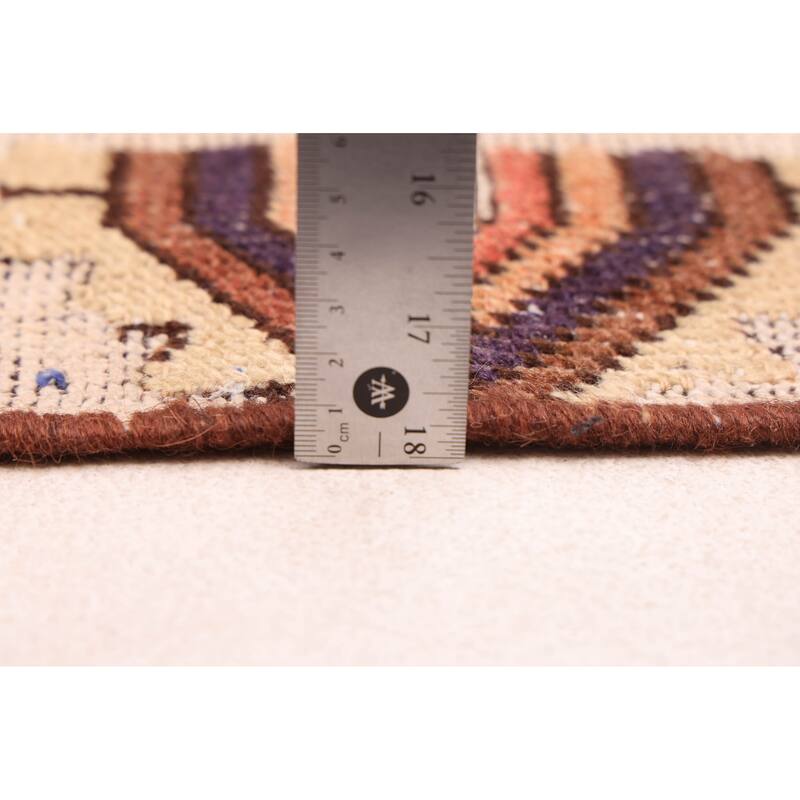 ECARPETGALLERY Hand-knotted Antalya Vintage Cream Wool Rug - 4'11 x 9'4