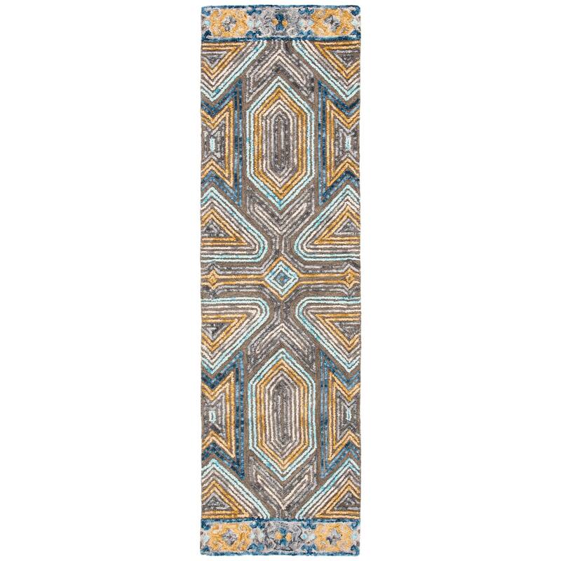 SAFAVIEH Handmade Trace Cristal Geometric Wool Rug