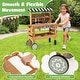 preview thumbnail 8 of 8, Gymax 2-in-1 Wooden Kids Cart & Tool Bench Play Workbench w/Realistic
