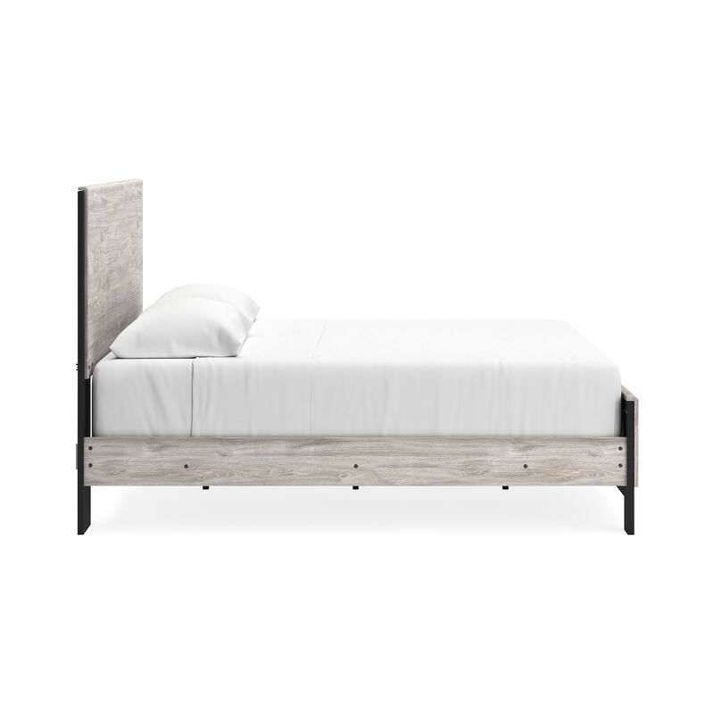 Signature Design by Ashley Vessalli Gray/Black Panel Bed