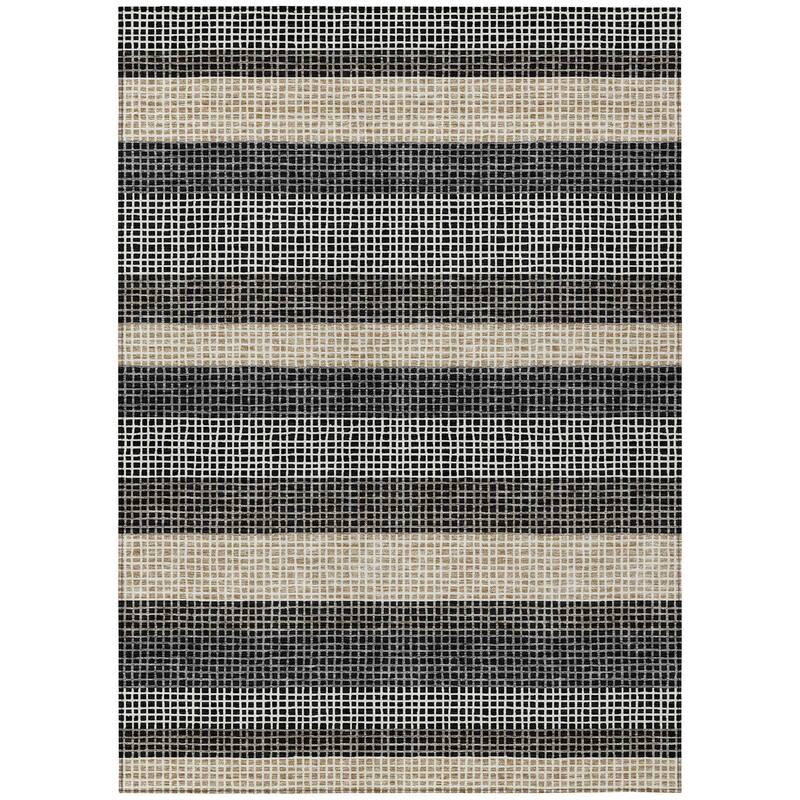 Machine Washable Indoor/ Outdoor Cabana Stripe Chantille Rug