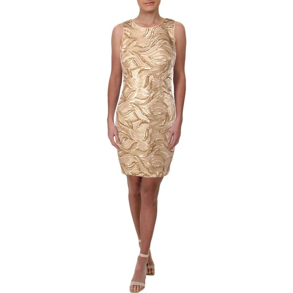 Shop Belle Badgley Mischka Womens Wallis Cocktail Dress Sleeveless Mini Overstock 23134314