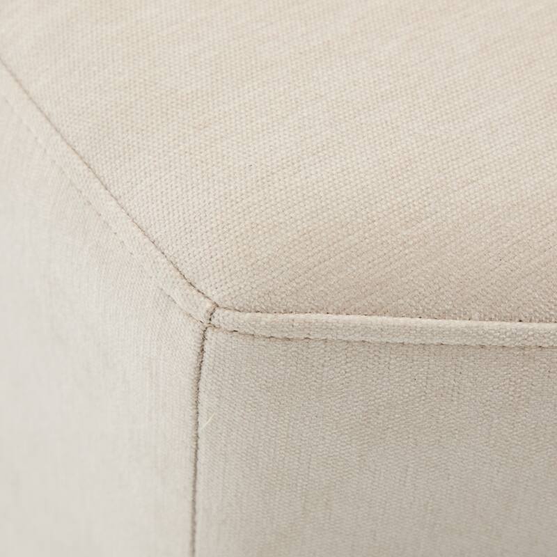 Christopher Knight Home - Nova Hexa Modern Upholstered Ottoman/ Foot Stool with Wooden Base