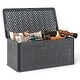 preview thumbnail 4 of 42, Costway Storage Box with Lockable Design & Gas Strut Handle 2 Person - See Details Grey