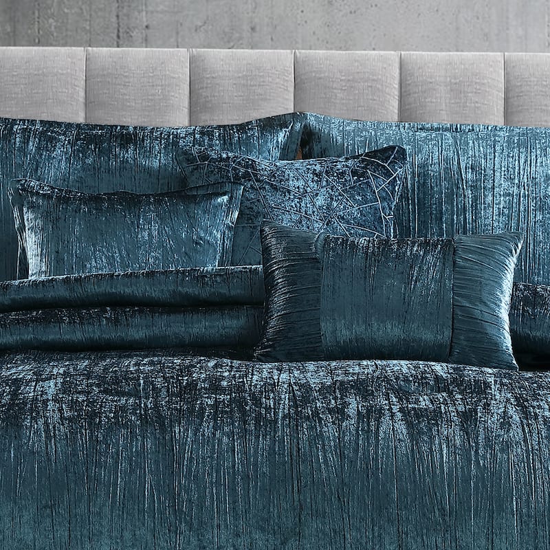 Riverbrook Home Turin Crinkled Velvet Comforter Collection