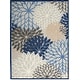 preview thumbnail 47 of 112, Nourison Aloha Floral Modern, Indoor/Outdoor Area Rug 10' x 14' - Blue/Multicolor
