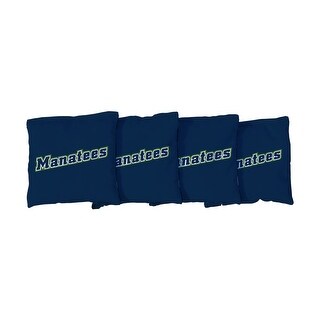 State College of Florida Manatees Blue Cornhole Bags