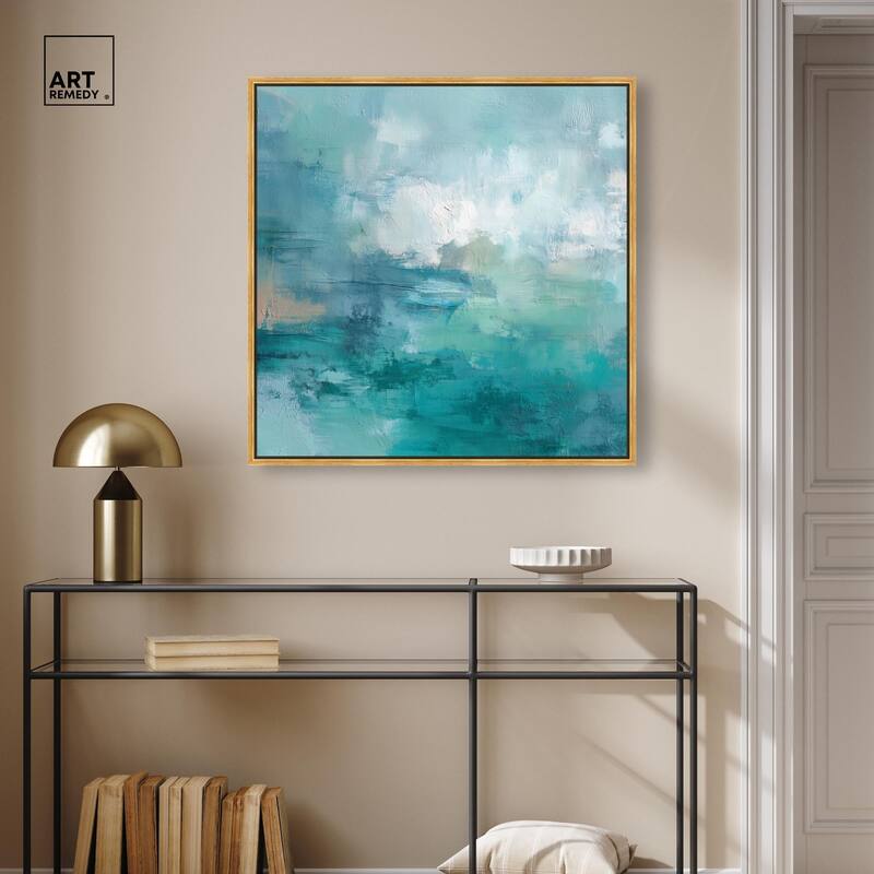 Green Blue II Canvas by Art Remedy