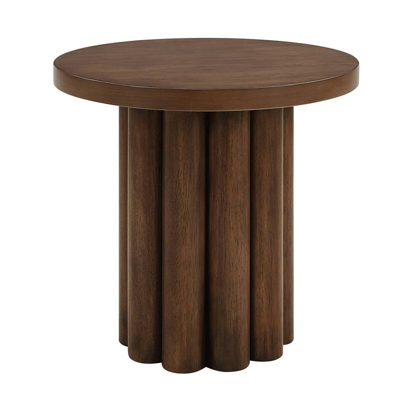 Wooden Color Finish End Table - Brown - Wood