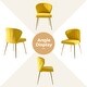 preview thumbnail 40 of 88, Barbara Contemporary Upholstered Side Chair with Small Base Set of 2 by HULALA HOME