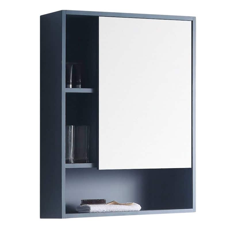 Fine Fixtures Surface Mount Bathroom Medicine Cabinet - Right Hand - French Blue