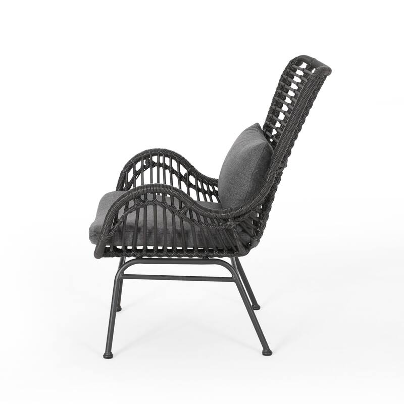 Montana Outdoor 5-piece Wicker Chat Set by Christopher Knight Home