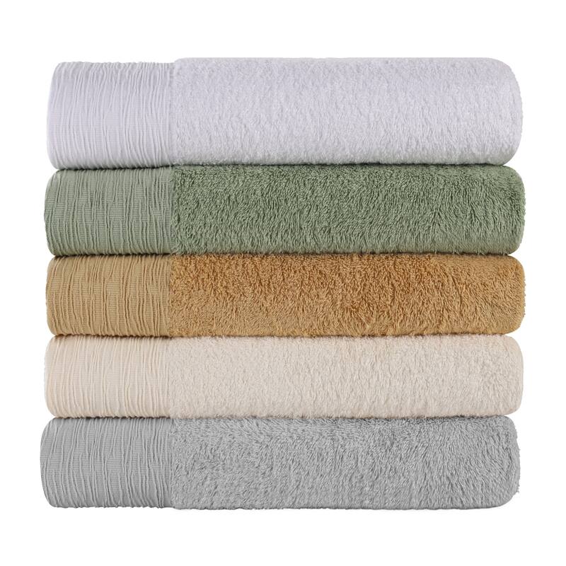 Superior Sierra Rayon From Bamboo Cotton Blend Bath Towel Set of 3 On
