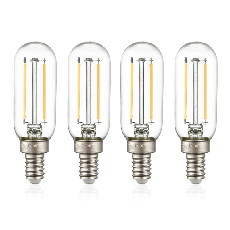 Light Society Tabby Dimmable T8 LED Filament Light Bulb - Set of 4 - Clear - Clear